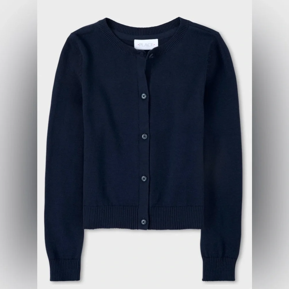 The Children’s Place Navy Cardigan Size: XL (14)